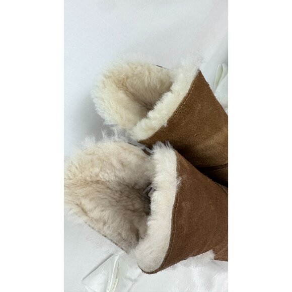 UGG Womens Brown Suede & Sheepskin Lined Winter Boots Size 8 - Picture 11 of 16